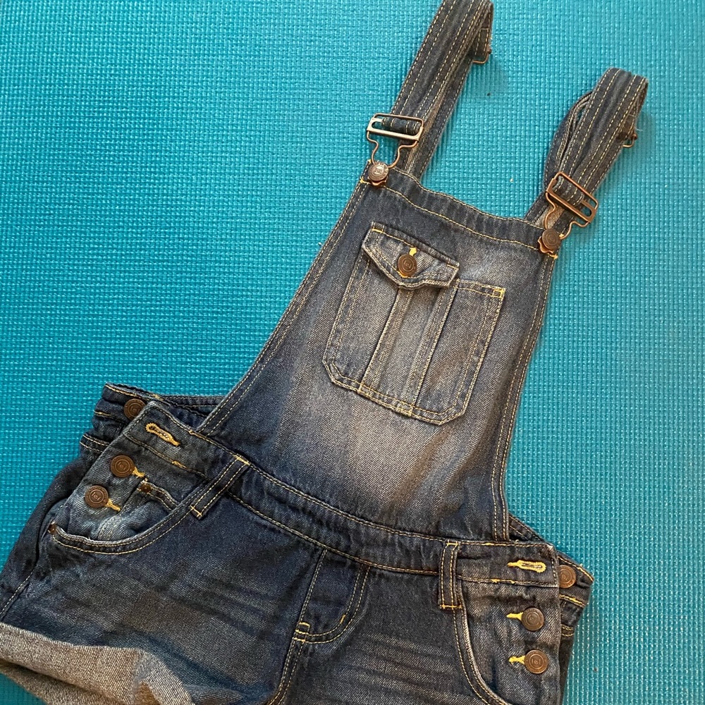 Blue jean overalls